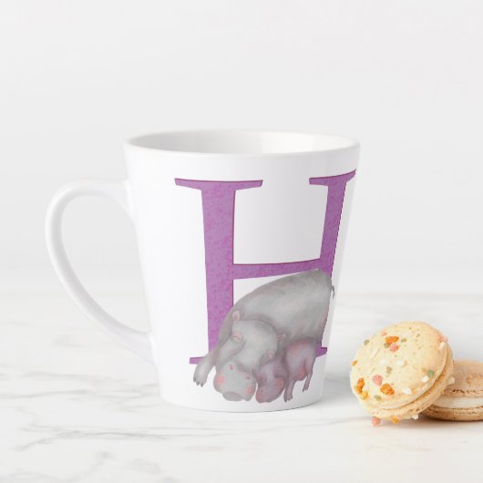 Dierlijke ABC H is bestemd voor hippo latte mok (In situ)