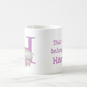 Dierlijke ABC H is bestemd voor hippo-mok Koffiemok (Center)