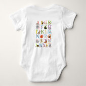 Dierlijke ABC K is bestemd voor koala baby bodysui Romper (Achterkant)