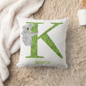Dierlijke ABC K is voor koala-kussen Kussen (Deken)