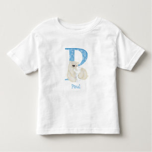 Dierlijke ABC P is voor polair beer T-shirt