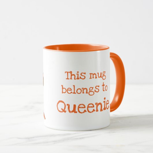 Dierlijke ABC Q is voor de quollingsmok Mok (Voorkant rechts)