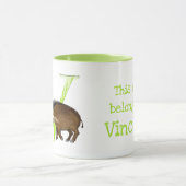 Dierlijke ABC V is bestemd voor de mok van varken (Midden)