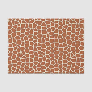 Dierlijke afdruk, Giraffe in de schaduw van koper  Tissuepapier