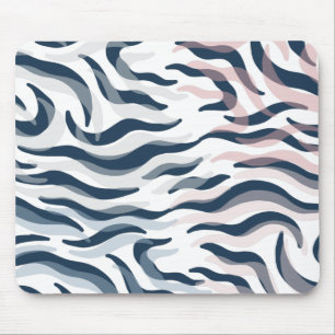 Dierlijke afdruk in de marine en waterverf muismat