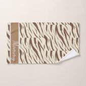 Dierlijke afdruk, zebra Afrikaanse dierlijke wildl Bad Handdoek (Handdoek)