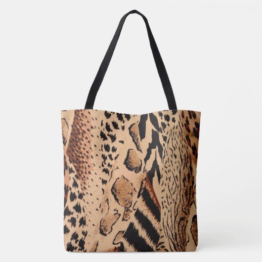 Dierlijke afdrukken draagtas (Achterkant)