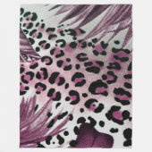 Dierlijke afdrukken fleece deken (Voorkant)