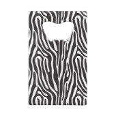 Dierlijke afdrukken kredietkaart flessenopener (Achterkant)