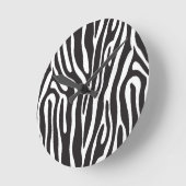 Dierlijke afdrukken ronde klok (Hoek)