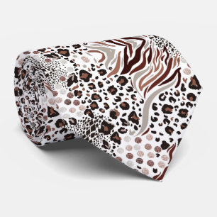 Dierlijke afdrukken  stropdas