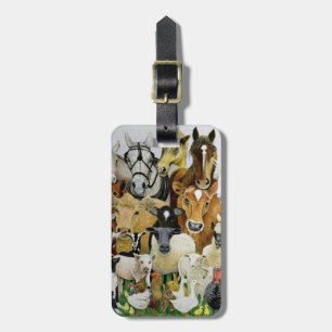 Dierlijke allersoorten bagagelabel