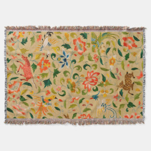 Dierlijke Antiek vogelpest Deer Rabbit Deken