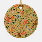 Dierlijke Antiek vogelpest Deer Rabbit Keramisch Ornament (Voorkant)