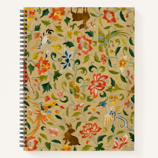 Dierlijke Antiek vogelpest Deer Rabbit Notitieboek (Voorkant)