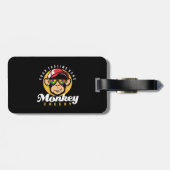 Dierlijke Ap Chimpansee Gorilla grafische illustra Bagagelabel (Achterkant horizontaal)