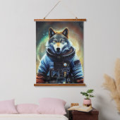 Dierlijke Astronaut Space loop, universum, ruimte, Hangend Wandkleed (Slaapkamer)