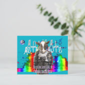 Dierlijke astronauten briefkaart (Staand voorkant)