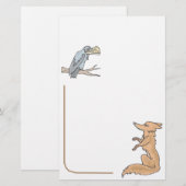 Dierlijke Briefpapier onderbroekjes Fox Briefpapie (Voorkant / Achterkant)