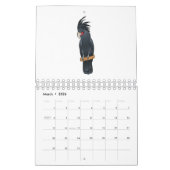 Dierlijke cartoon illustratie kalender (Mar 2026)