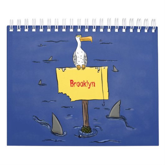Dierlijke cartoon illustratie kalender (Hoes)