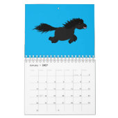 Dierlijke cartoon illustratie kalender (Jan 2027)