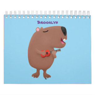 Dierlijke cartoon illustratie kalender