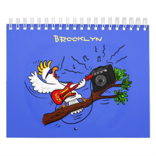 Dierlijke cartoon illustratie kalender