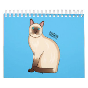 Dierlijke cartoon illustratie kalender