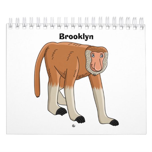 Dierlijke cartoon illustratie kalender (Hoes)