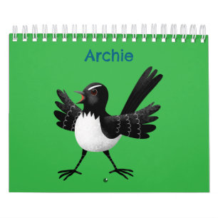 Dierlijke cartoon illustratie kalender