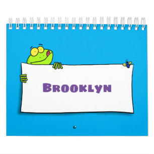 Dierlijke cartoon illustratie kalender