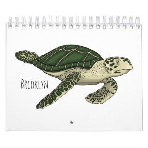 Dierlijke cartoon illustratie kalender