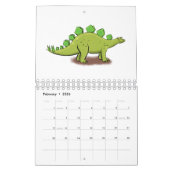 Dierlijke cartoon illustratie kalender (Feb 2026)