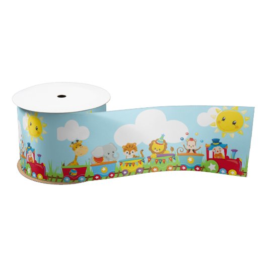 Dierlijke Circus Train Kinderen van Birthday in he Lint (Spoel)