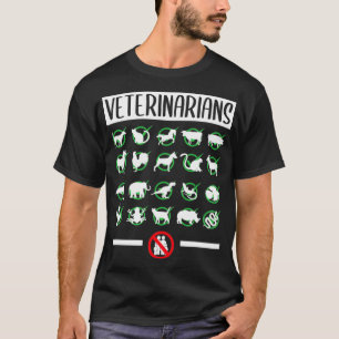 Dierlijke dieren Funny Veterinary Afstuderen gra T-shirt