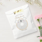 Dierlijke Donuts Schattige Baby shower Monogram Bedankzakje (Gezegeld)