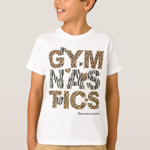 Dierlijke druk Gymnastiek T-shirt
