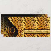 Dierlijke drukuitnodiging kaart (Voorkant / Achterkant)