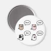 Dierlijke geluiden magneet (Voorkant / Achterkant)