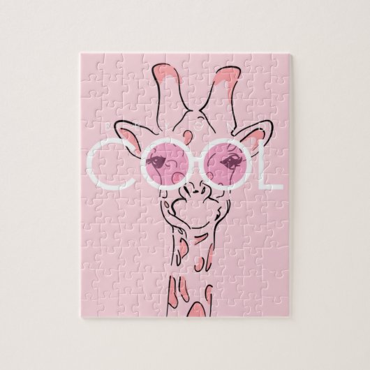 Dierlijke Giraffe Legpuzzel (Verticaal)