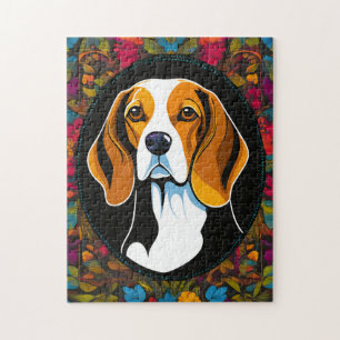 Dierlijke hond Beagle Vibrant Legpuzzel