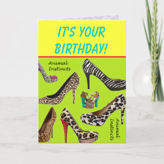 Dierlijke instincten - Happy Birthday Kaart