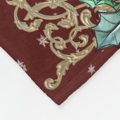 Dierlijke kerstfoto's fotocollage fleece deken (Hoek)