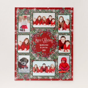 Dierlijke kerstfoto's fotocollage legpuzzel