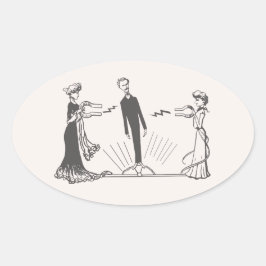 Dierlijke Magnetisme - Ovale Sticker