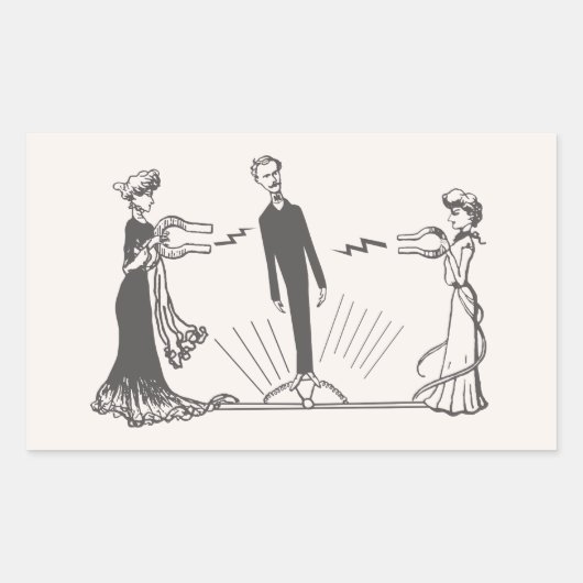 Dierlijke Magnetisme - Rechthoekige Sticker (Voorkant)