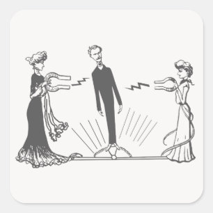 Dierlijke Magnetisme - Vierkante Sticker