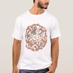 Dierlijke mandala: een fusie van wildlife art t-shirt