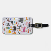 Dierlijke Menagerie Bagagelabel (Voorkant horizontaal)